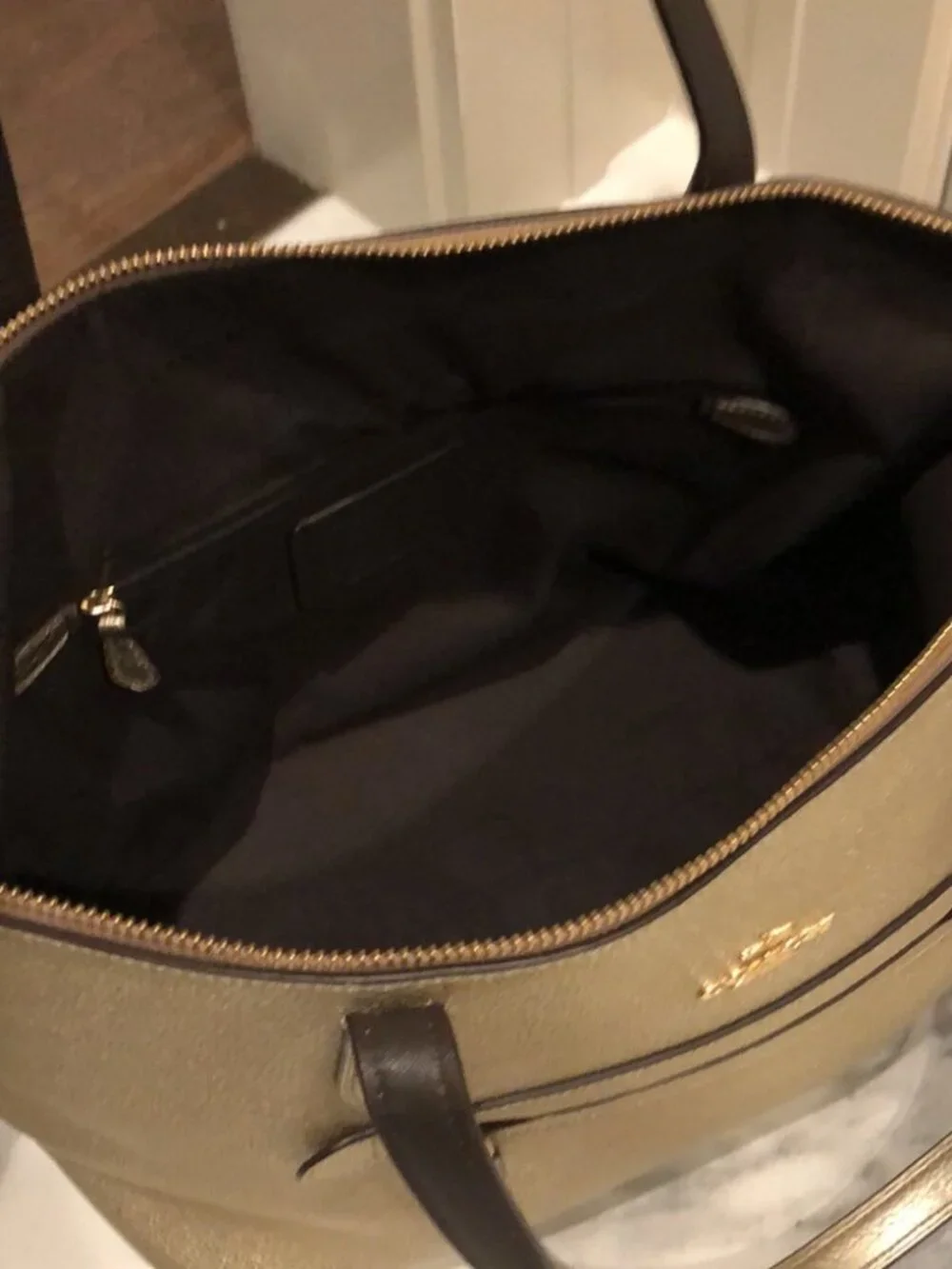 Coach Gold Purse--like new